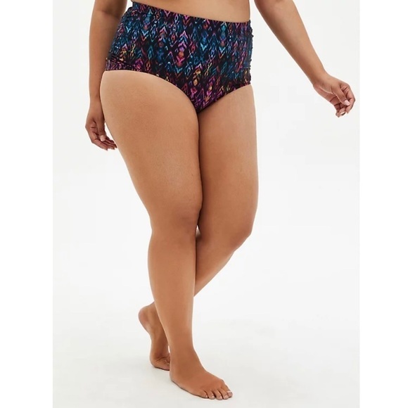 TORRID Multi Ikat Tankini & High Waisted Swim Set - Picture 6 of 10